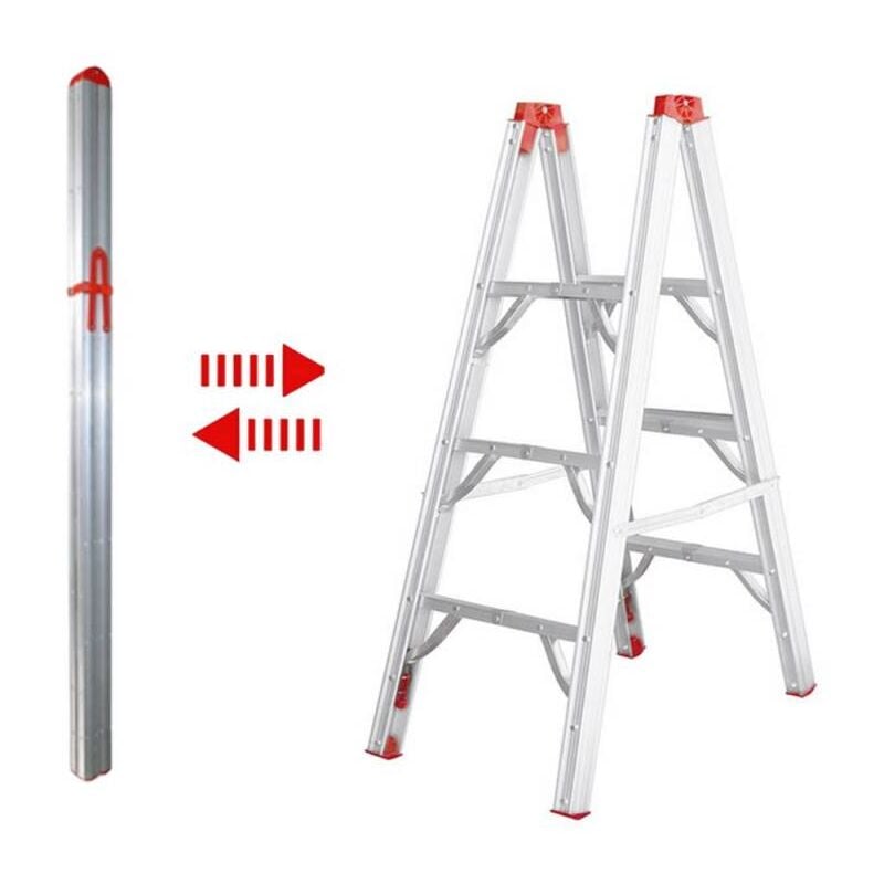 Escabeau pliable télescopique tubulaire 1.22M 3 marches Secury-t