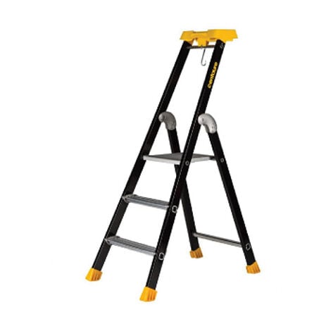 Escabeau pro 3 marches - Hauteur max. de travail 2.66m - 439203