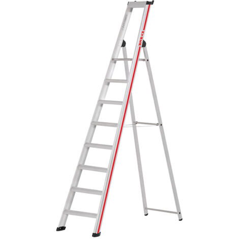 Escabeau pro alu - Marches 8cm (plusieurs tailles disponibles)