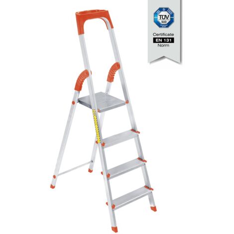 Escabeau professionnel en aluminium, avec rangement d'outils - certifié  normes EN131 - SARAYLI  4 marches – SARAYLI 1502