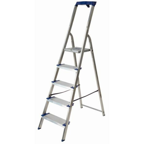 Escabeau professionnel FACAL GRANDES MARCHES DE 120MM - 8 marches - hauteur de travail 3,61m - GM8M