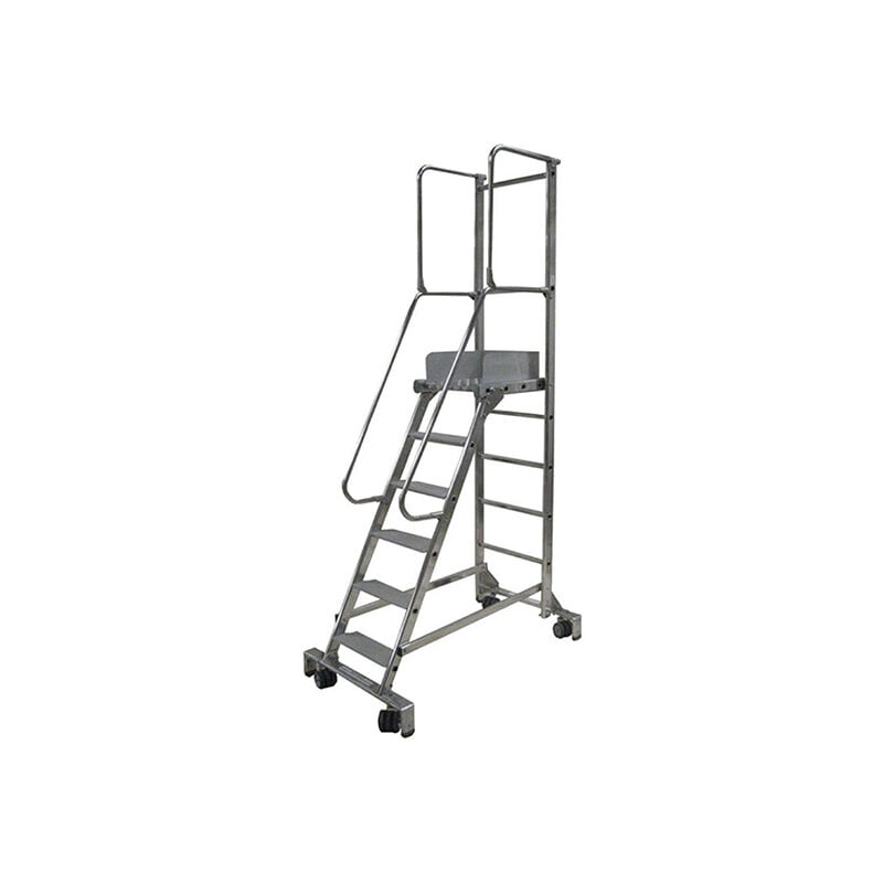 Echelle Direct - Escabeau roulant de 3 marches. Hauteur de travail maximale de 2.70m - 19603