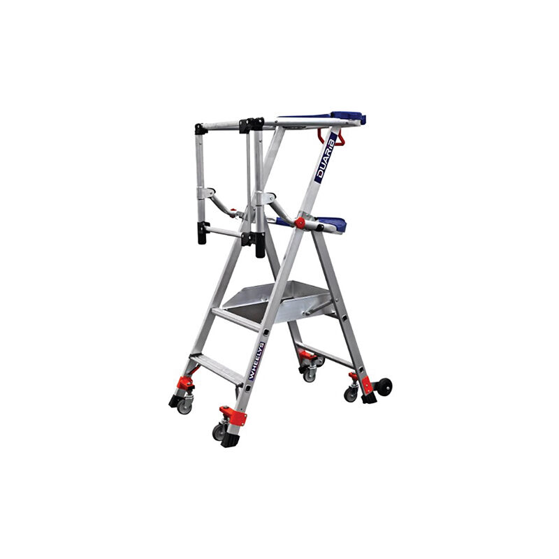 Matisère - Escabeau roulant 2 marches - Hauteur max de travail 2.52m - 611902