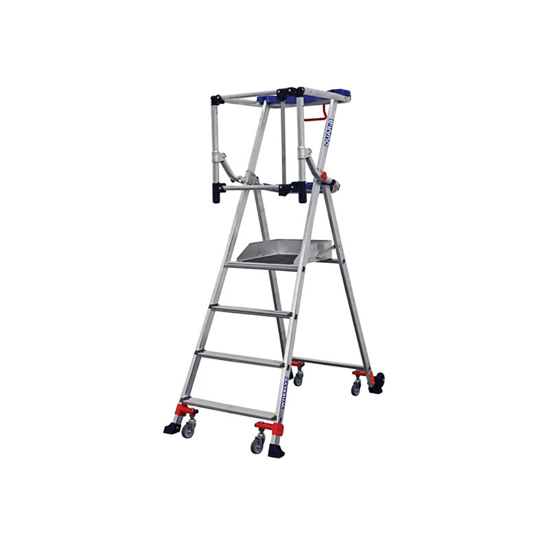 Matisère - Escabeau roulant 4 marches - Hauteur max de travail 2.95m - 611904