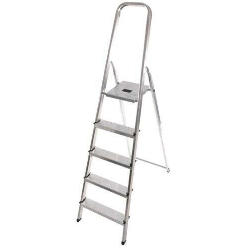 Escabeau domestique pliable Selekta MixAlu - 5 marches - 2,81m - Hailo