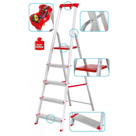 Escabeau semi professionnel Ecomax 5 marches