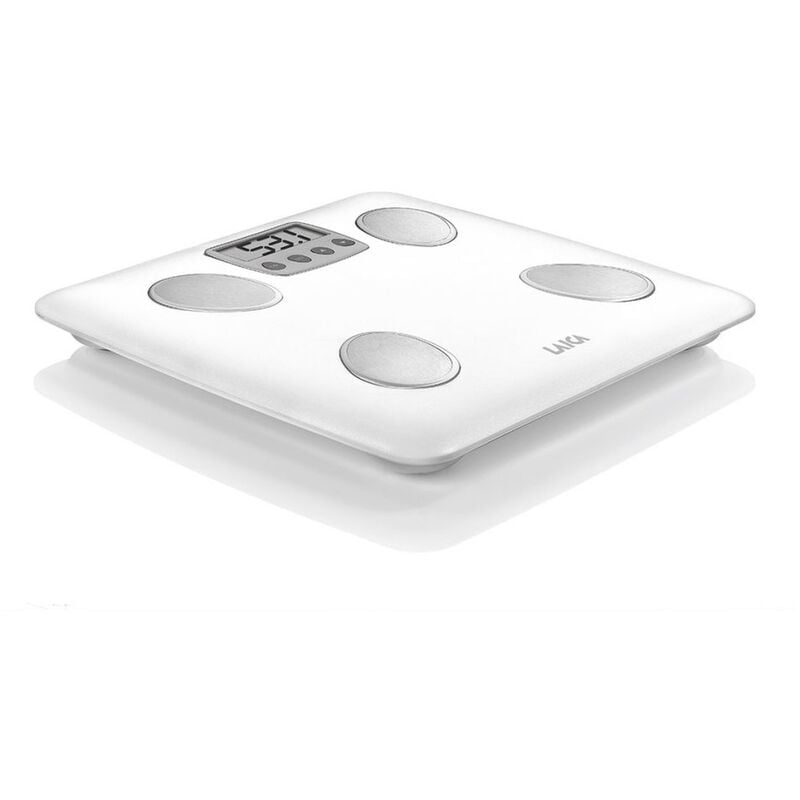 

Báscula analizadora color blanco 180 kg.