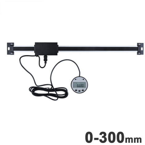 Escala lineal digital vertical graduada, pantalla magnética externa opcional, 0,01 mm, herramienta de medición para fresadoras y tornos 5403-300 (0-300 mm)
