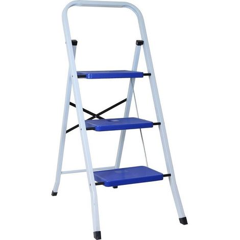Escalera 3 peldaños tubo cuadrado 103 cm