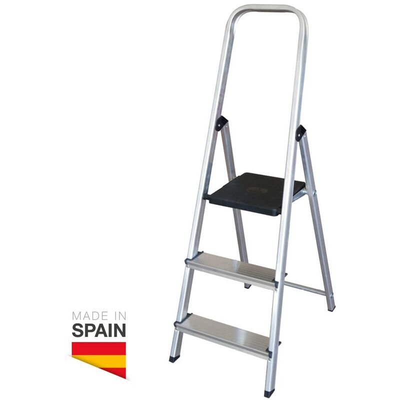

Escalera aluminio 3 peldaños Max. 150kg