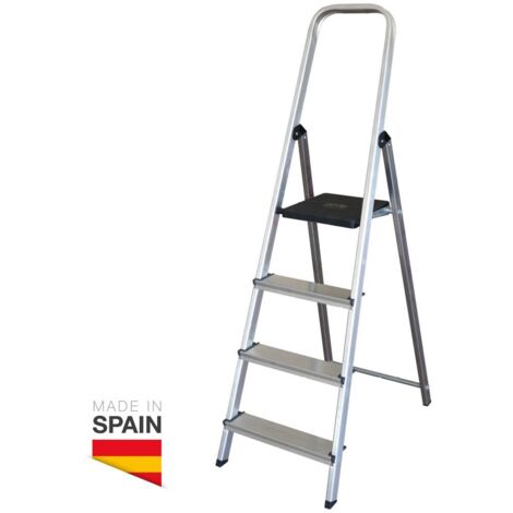 Escalera aluminio 4 peldaños de 790 mm de altura