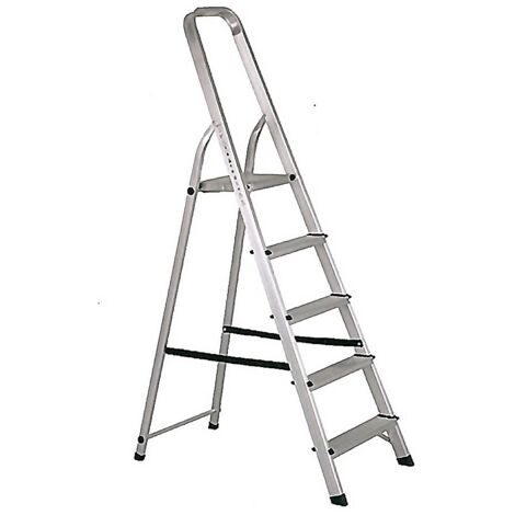 ESCALERA ALUMINIO 5 PELDAÑOS HOGAR EN131