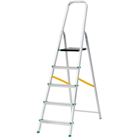 Escalera aluminio - 6 peldaños - 2,10 m