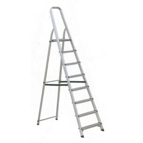 Escalera aluminio 8p. hogar en-131