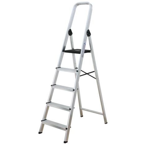 Comprar Escalera Domestica Tijera 0,730Mt 3 Peldaños Anch Acero Bl Homelux