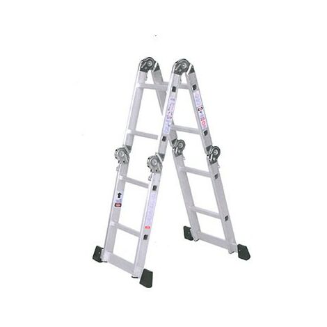 Escalera aluminio multifuncion 4x2 peld.