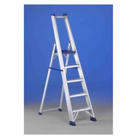 ESCALERA ALUMINIO TIJERA 5 PELDAÑOS ANCHOS