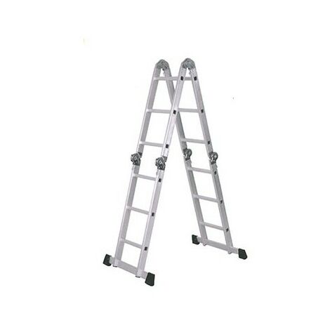 Escalera aluminio multifuncion 4x4 peld.