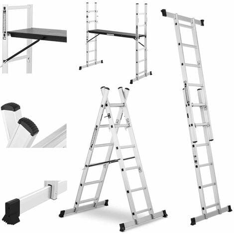 Escalera andamio de aluminio - 2,7 m - 150 kg