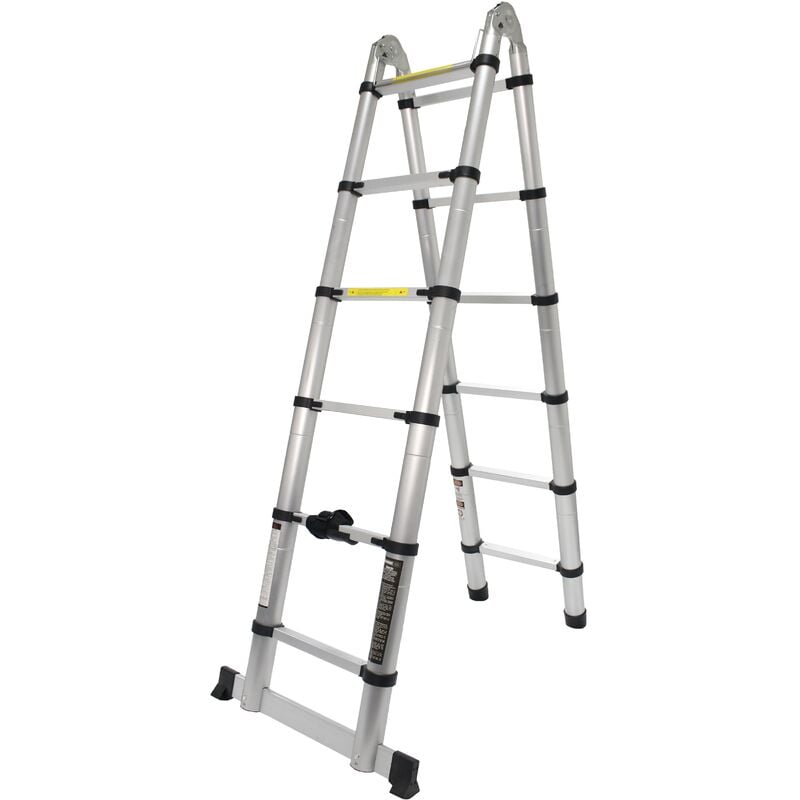 

Escalera Articulada, Aluminio, 6 + 6 Peldaños, 3.80m - MADER® | Hardware