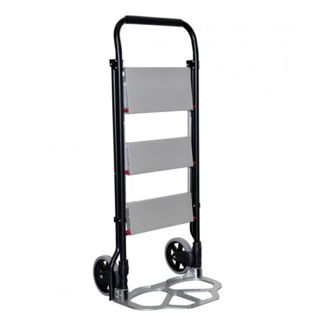 Escalera-Carro Grima Capacidad Máxima Kg. 70 Carro y Kg. 300 Escalera