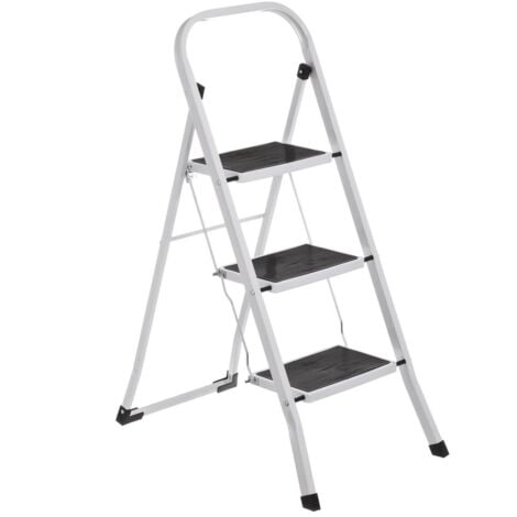 Comprar Escalera Domestica Tijera 0,730Mt 3 Peldaños Anch Acero Bl Homelux