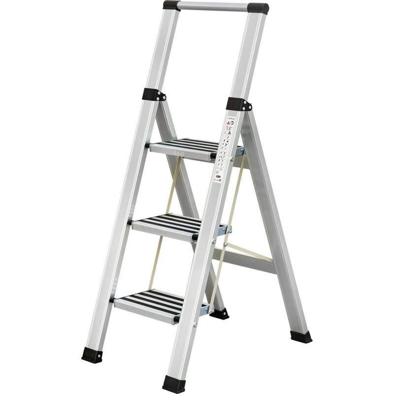 Escalera de 3 peldaños para el hogar Plegable - aluminio - ILILO FIT Safe