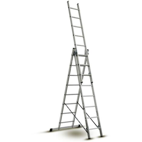 Escalera de 3 planos transformable - 2,17 a 4,51 m