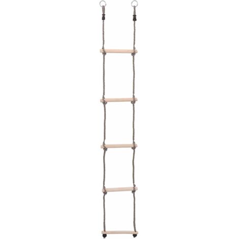 Escalera de 5 peldaños madera maciza de pino 210 cm vidaXL