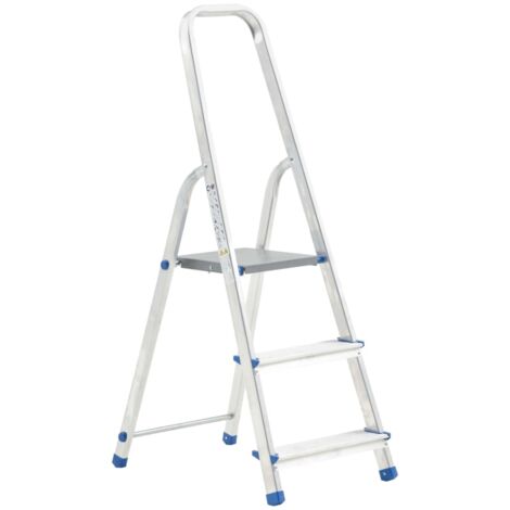 Escalera de aluminio 3 peldaños 150 kg