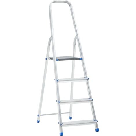 Escalera de aluminio 4 peldaños 150 kg