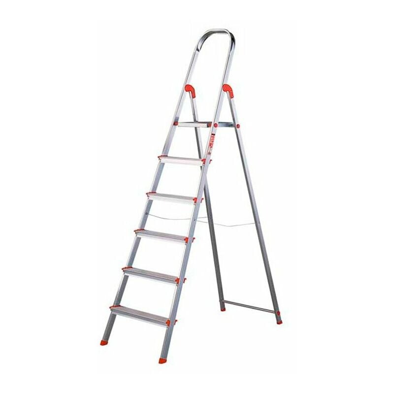 

Escalera de aluminio 6 peldaños anchos