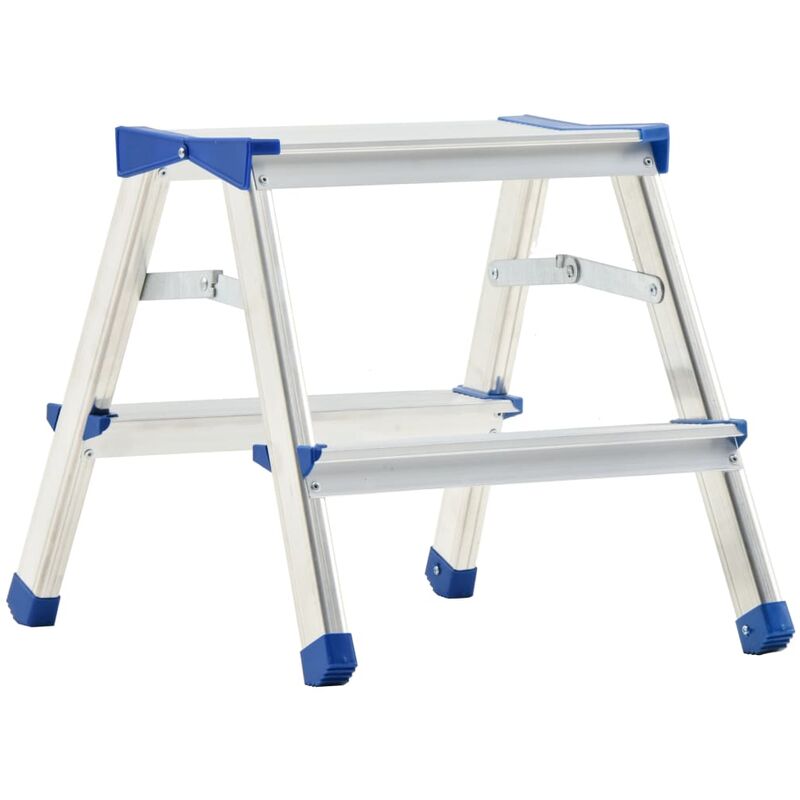 

Escalera de aluminio doble cara 2 peldaños 44 cm