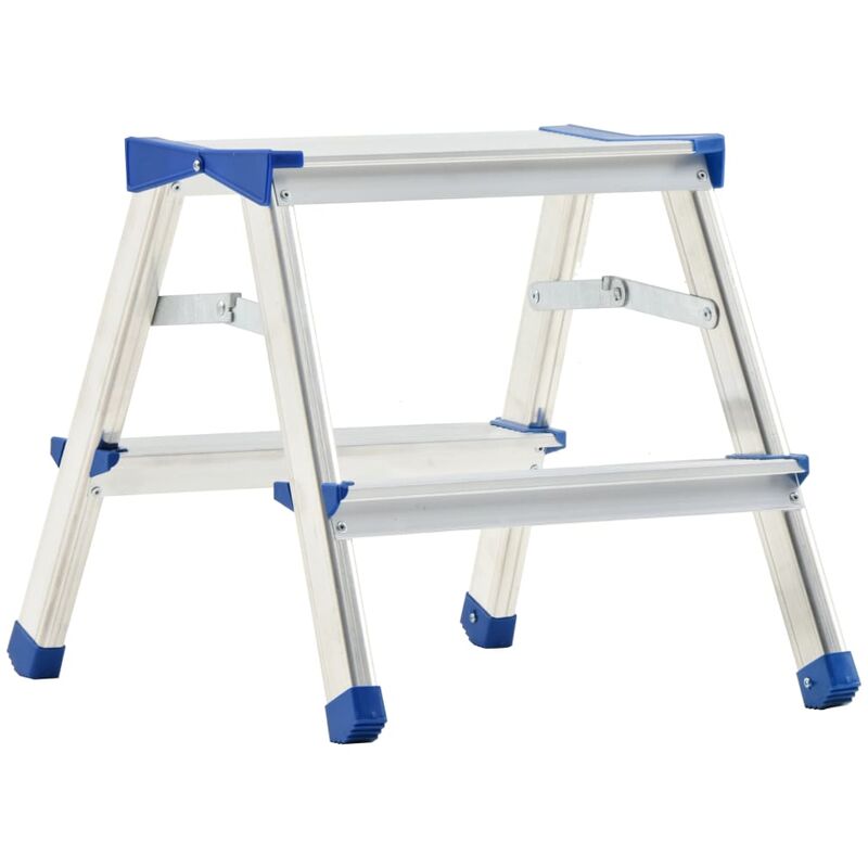 

Escalera de aluminio doble cara 2 peldaños 44 cm