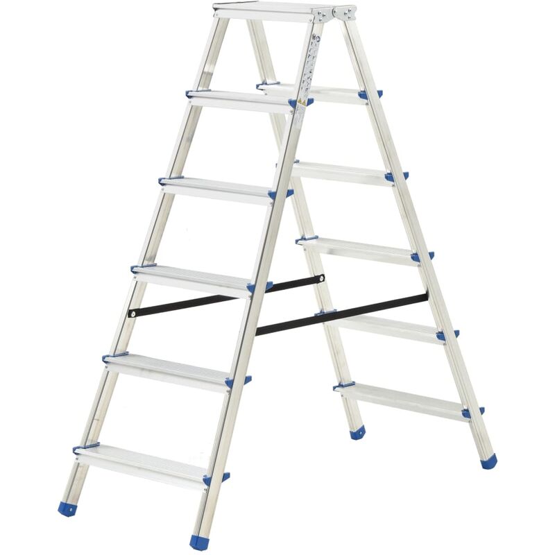 

Escalera de aluminio doble cara 6 peldaños 136 cm