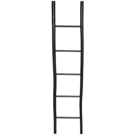 ESCALERA DE MIMBRE NEGRA - Negro