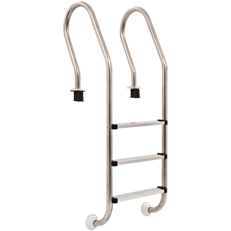 

Escalera de piscina 3 peldanos acero inoxidable 120 cm