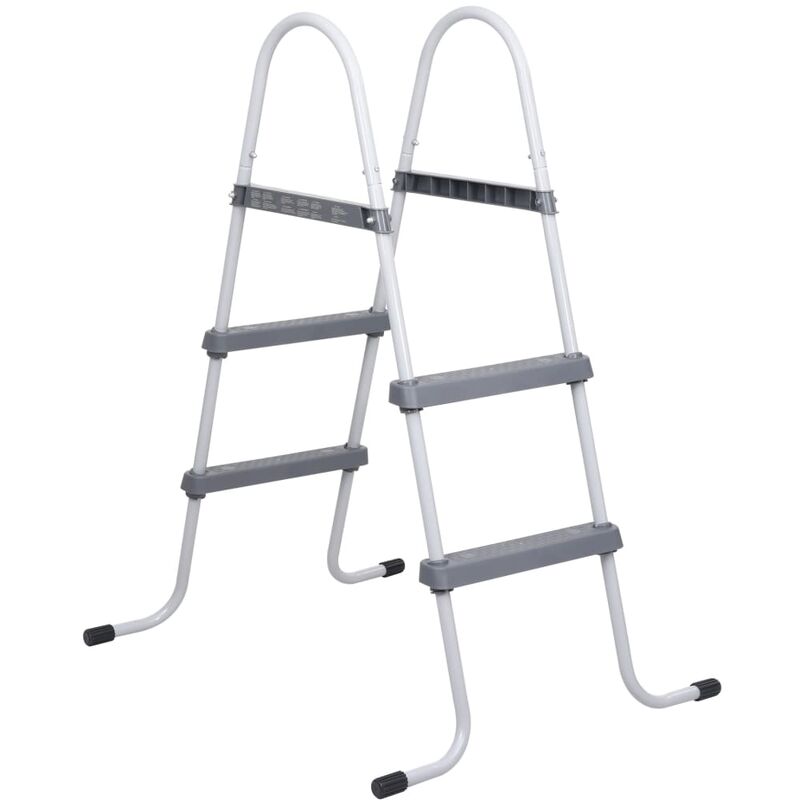 Escalera De Piscina Acero Gris 84 Cm Vidaxl139906