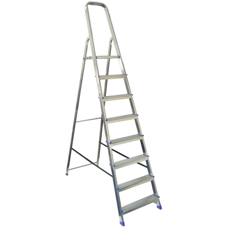 Escalera de acero/aluminio de 8 peldaños 350 m - Veritt