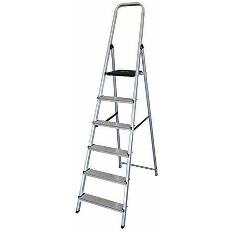 

EDM Escalera domestica aluminio 6 peldaños edm