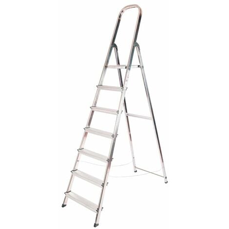 Escalera doméstica aluminio 7 peldaños