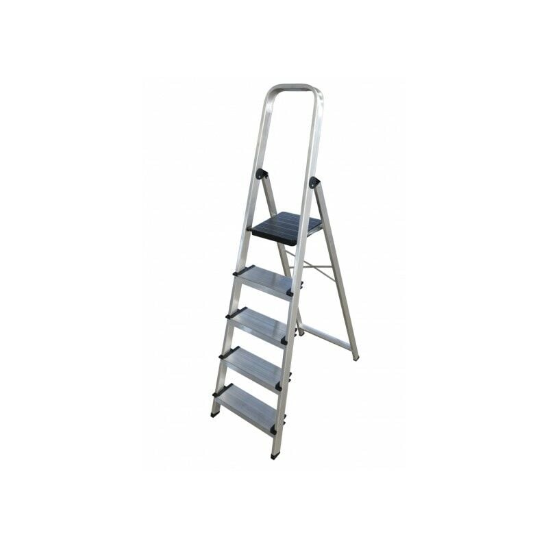 

Escalera doméstica de Aluminio tijera un acceso - ancho con asa SERIE 350 5 peldaños