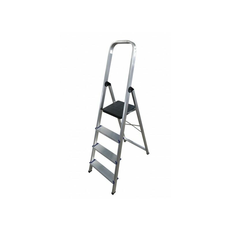 

Escalera doméstica de Aluminio tijera un acceso con asa SERIE 370 4 peldaños