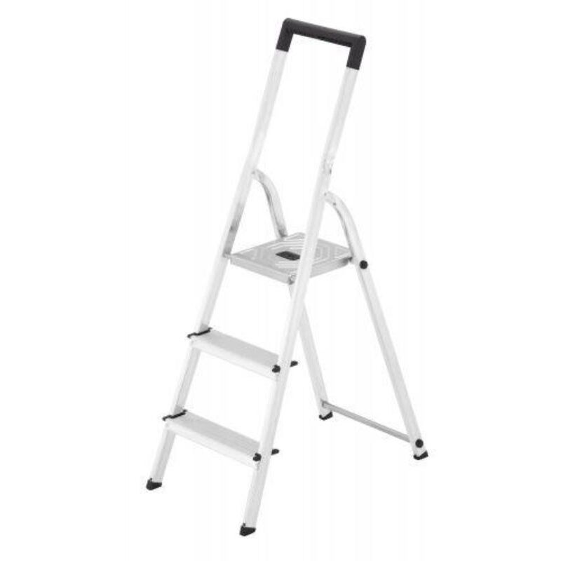 Hailo - 58943-001-escalera de tijera de aluminio l40 easyclix (3 peldaños)