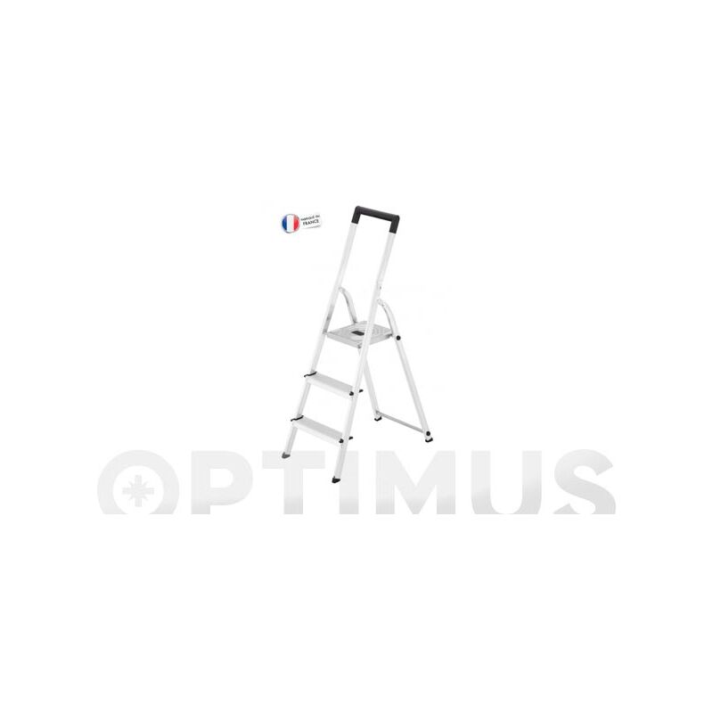 Hailo - 58943-001-escalera de tijera de aluminio l40 easyclix (3 peldaños)