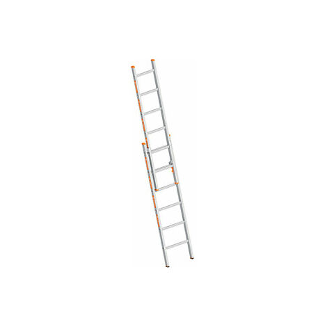 Escalera extensible de aluminio  de 2 piezas  extraíble  2 x 6