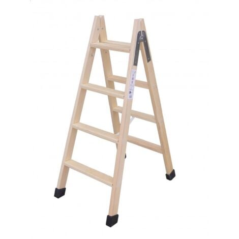 ESCALERAS CLIMENT Escalera Ind Tijera 1,25Mt 5 Peldaños Dob Mad Climent