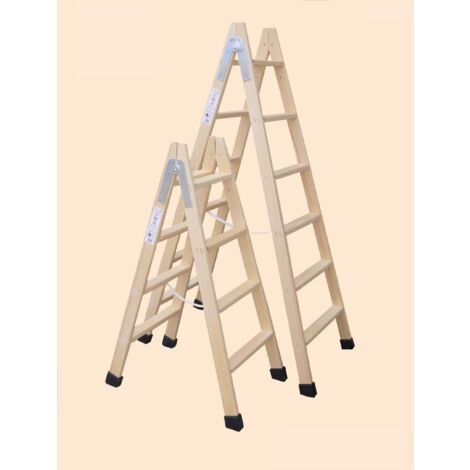 ESCALERAS CLIMENT Escalera Ind Tijera 2,00mt 8 Peldaños Dob Mad Climent