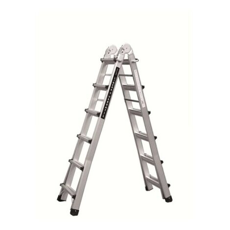 ESCALERA MULTIUSO ALUMINIO 12+12 PELDA