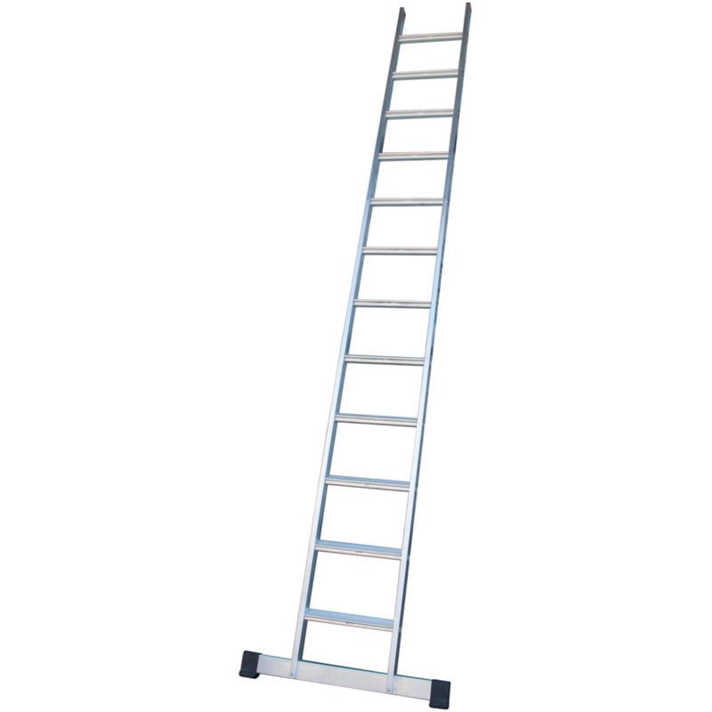 

Escalera industrial de Aluminio apoyo fija 9 peldaños anchos SERIE PEAK